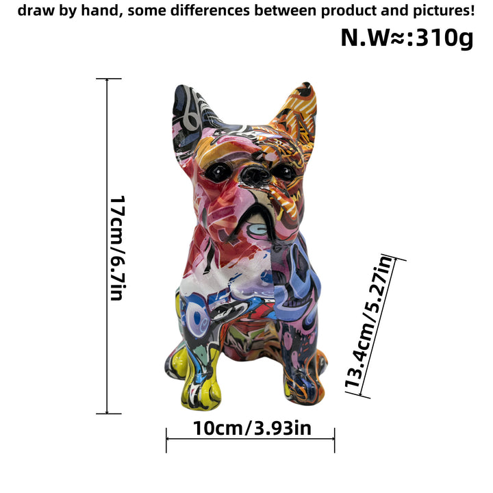 Decorative figure of a French Bulldog Bowlift