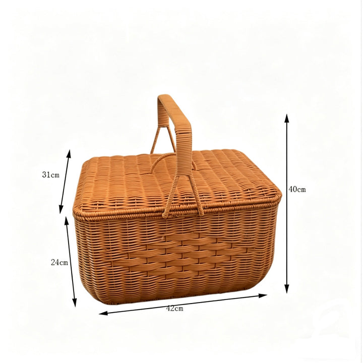 Natural Woven Market Basket Bowlift