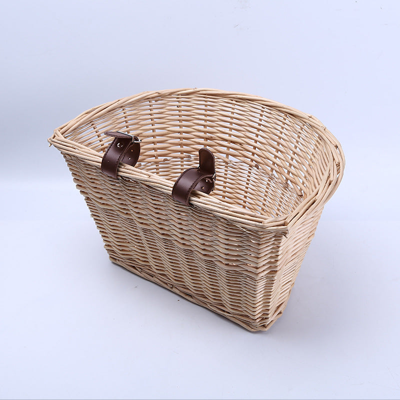 Woven Bicycle Carrier Basket Bowlift