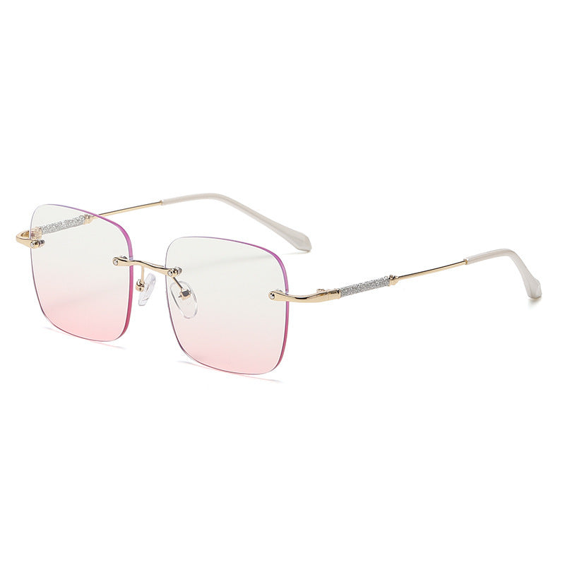 Ladies elegant square sunglasses with sparkling accents Bowlift