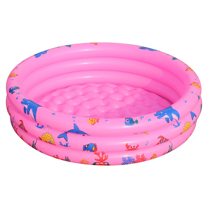 Ladies inflatable paddling pool with colorful sea design Bowlift