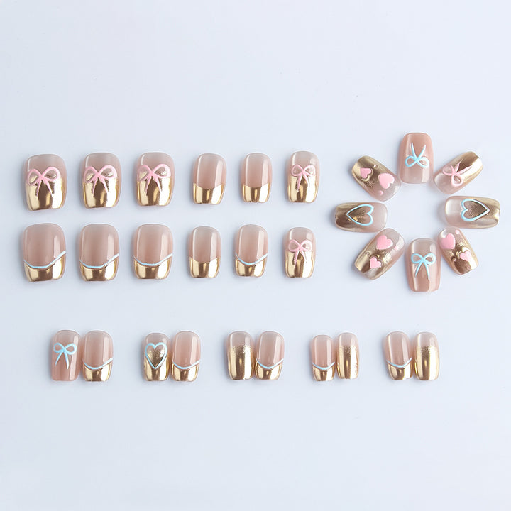 Premium Decorative Press-On Nail Art Bowlift