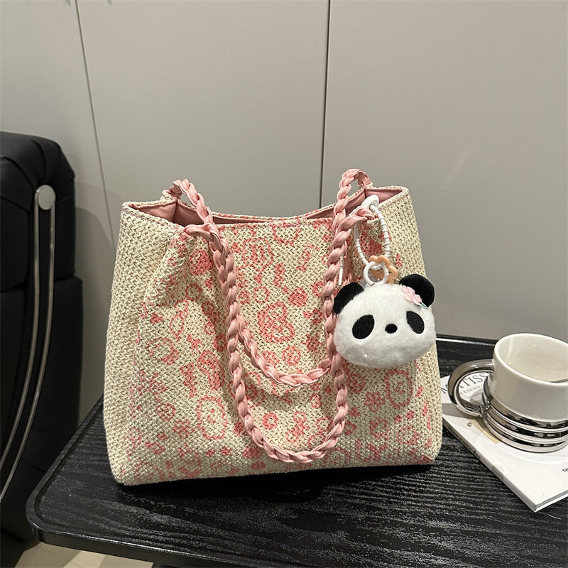 Chic Woven Tote Bag Bowlift