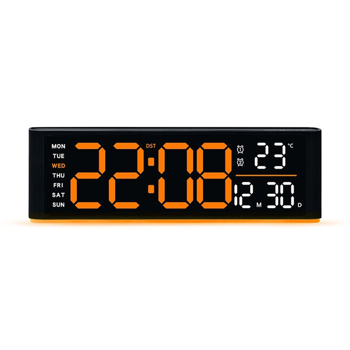Digital LED alarm clock with temperature and day of week display Bowlift
