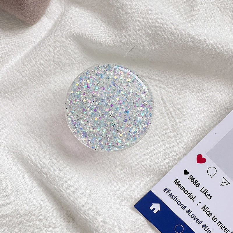 Sparkly Resin Phone Holder And Stand With Full Rotation Base