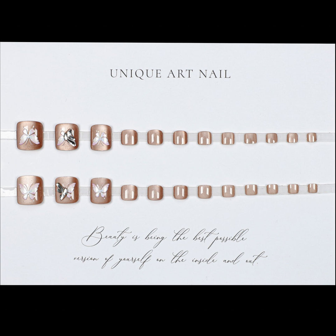 Decorative Butterfly Toe Nail Art Bowlift