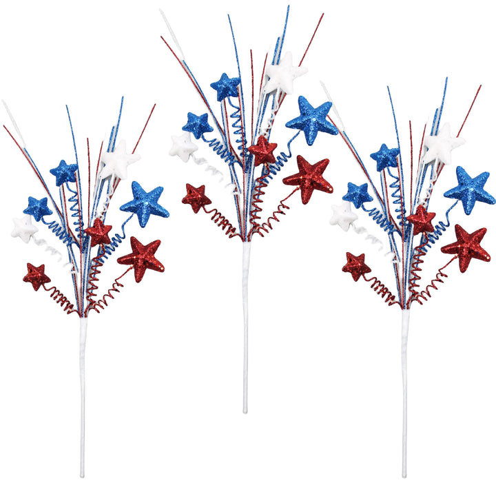 Unisex decorative glimmer star and spiral branch garden stake Bowlift