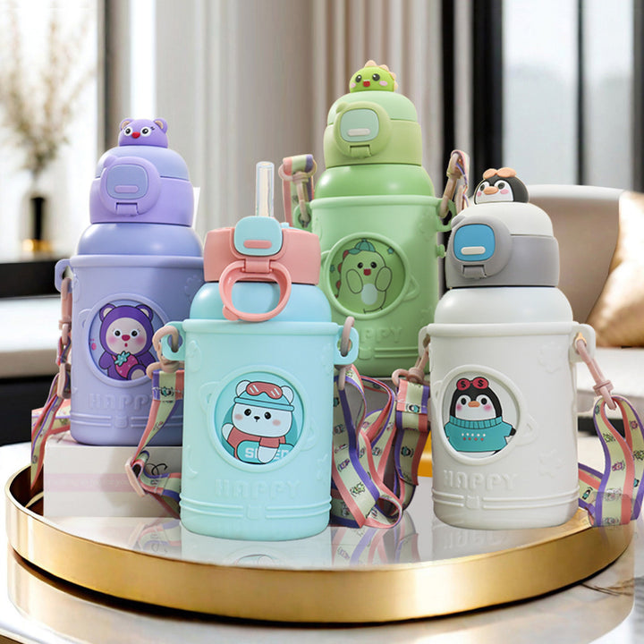 Insulated drinking bottle with cute animal design Bowlift