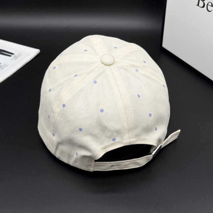 Women's Polka Dot Embroidered Baseball Cap Bowlift