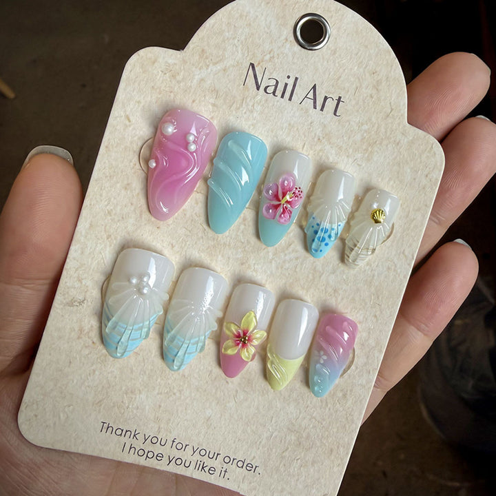 Artistic Press-On Nail Set Bowlift 1787294358