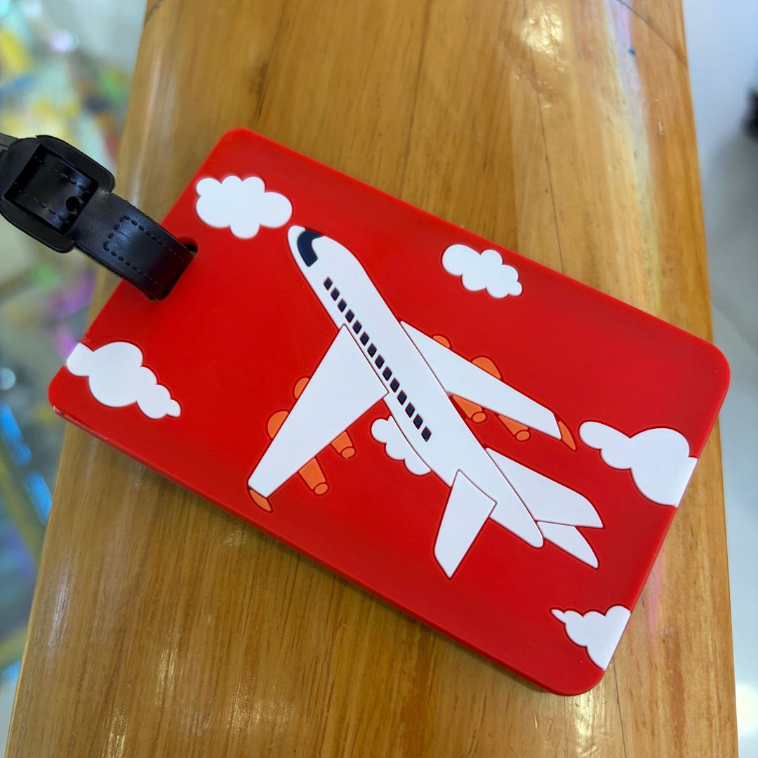 Airplane-Themed Luggage Tag Bowlift