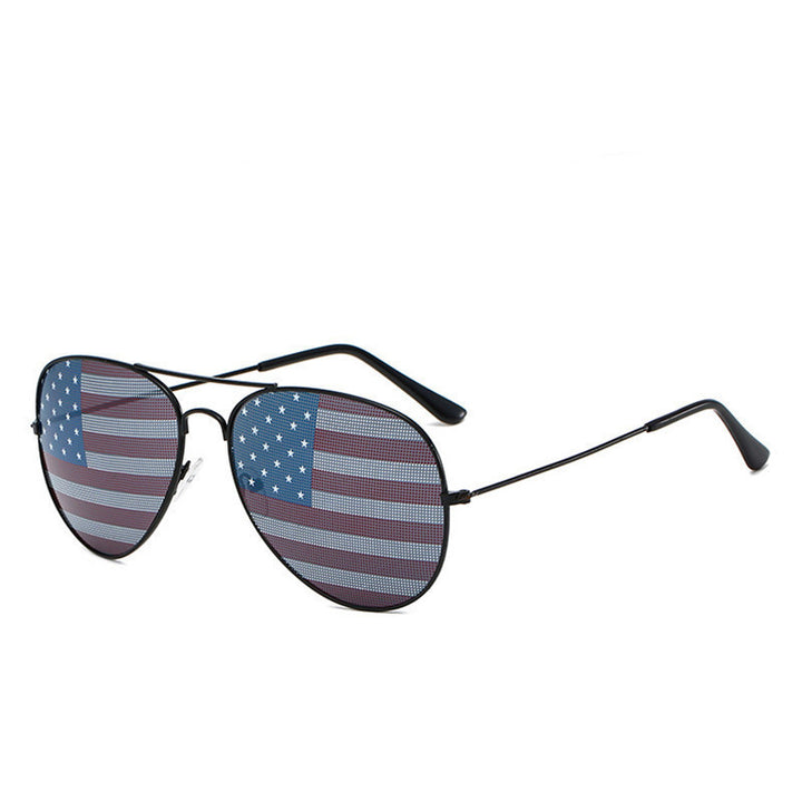 Patriotic Flag Aviator Sunglasses Bowlift