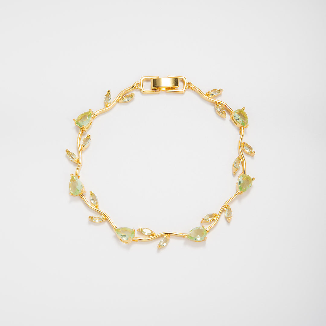 Elegant Floral Design Statement Bracelet Bowlift