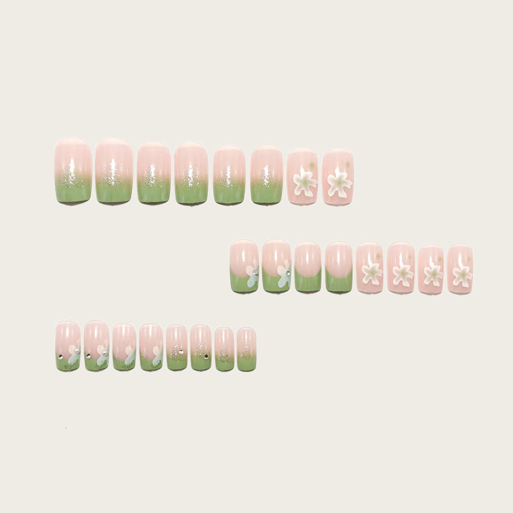 Creative nail art design with floral details Bowlift