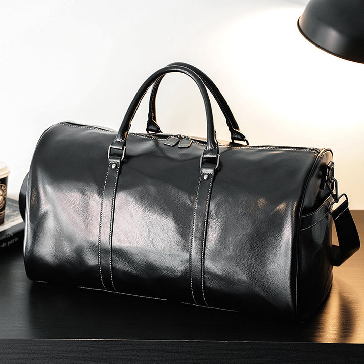Elegant Leather Travel Bag Bowlift