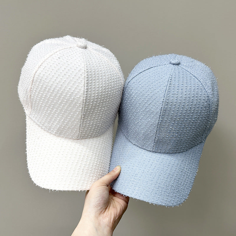 Women's Textured Fabric Baseball Cap Bowlift 1784083631