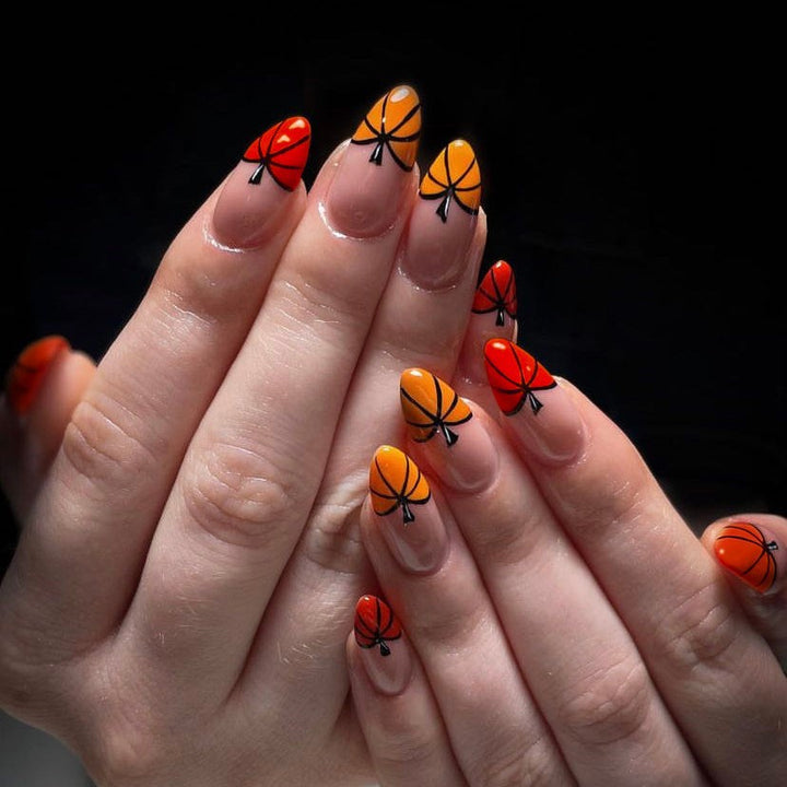 Artful Ghost-Themed Press-On Nails Bowlift