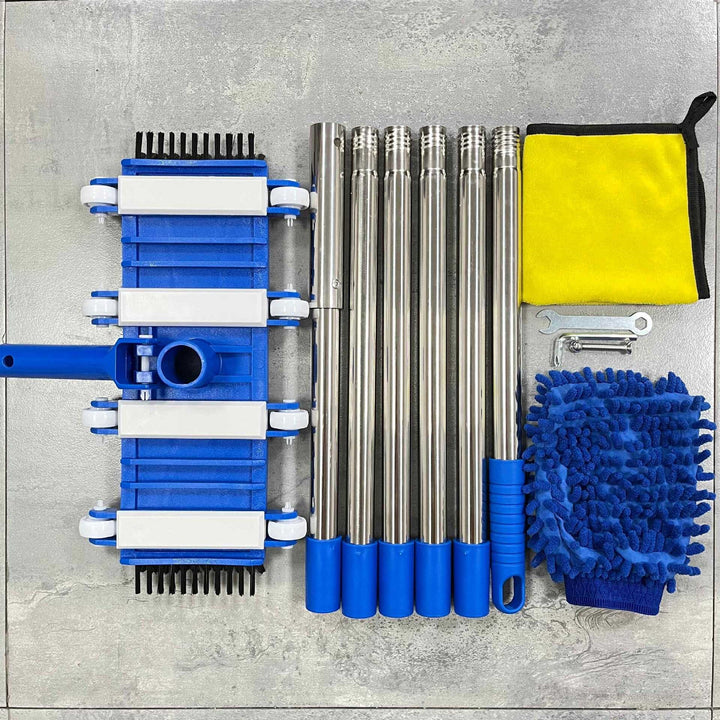 Professional telescopic stainless steel car wash and detailing mop kit Bowlift