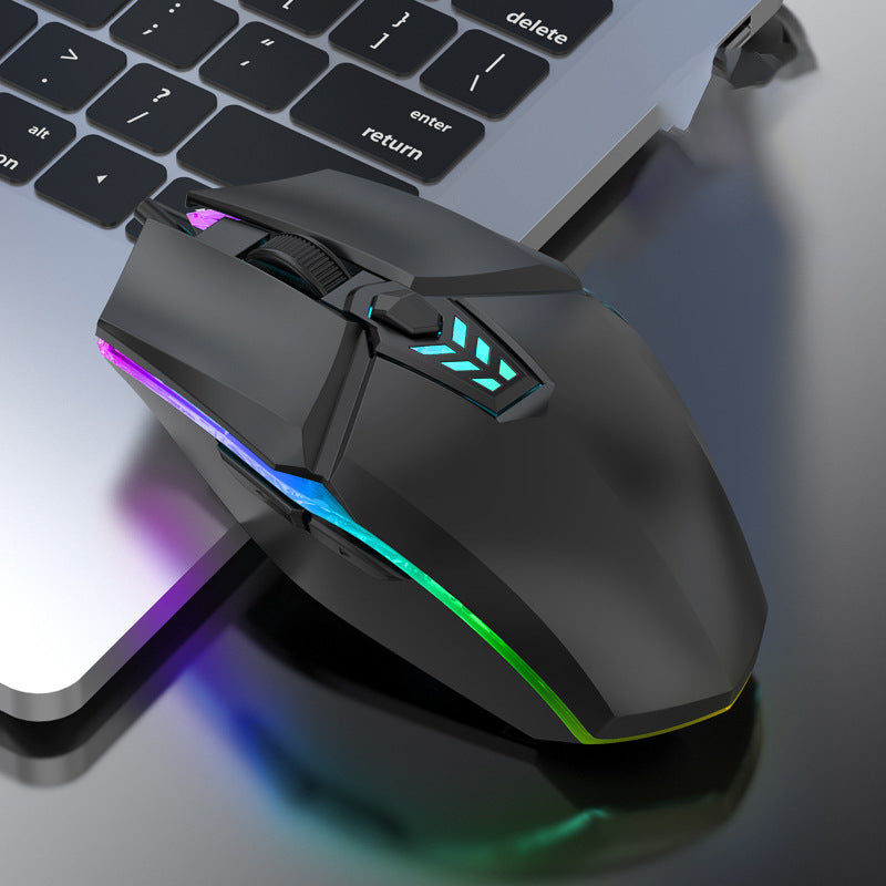 Gaming mouse with ergonomic design and RGB lighting Bowlift