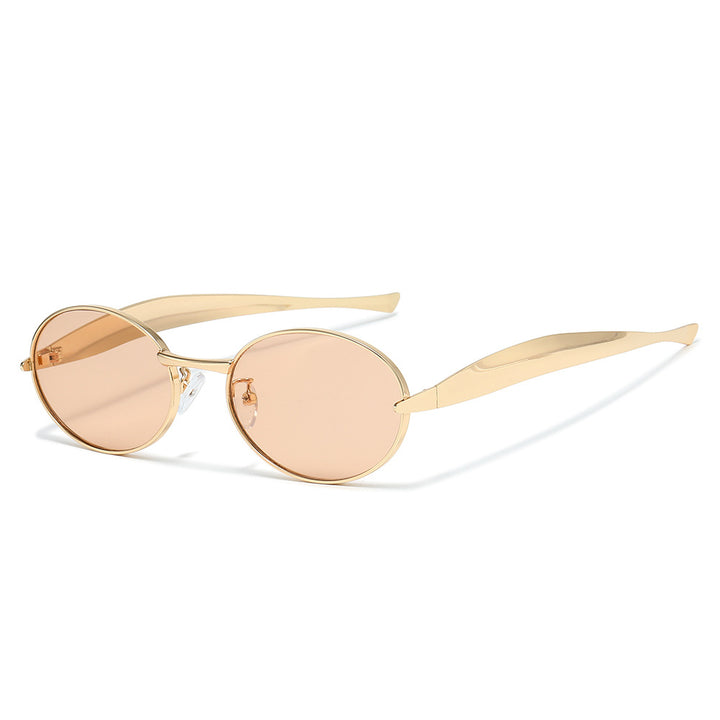 Futuristic Oval Frame Sunglasses Bowlift