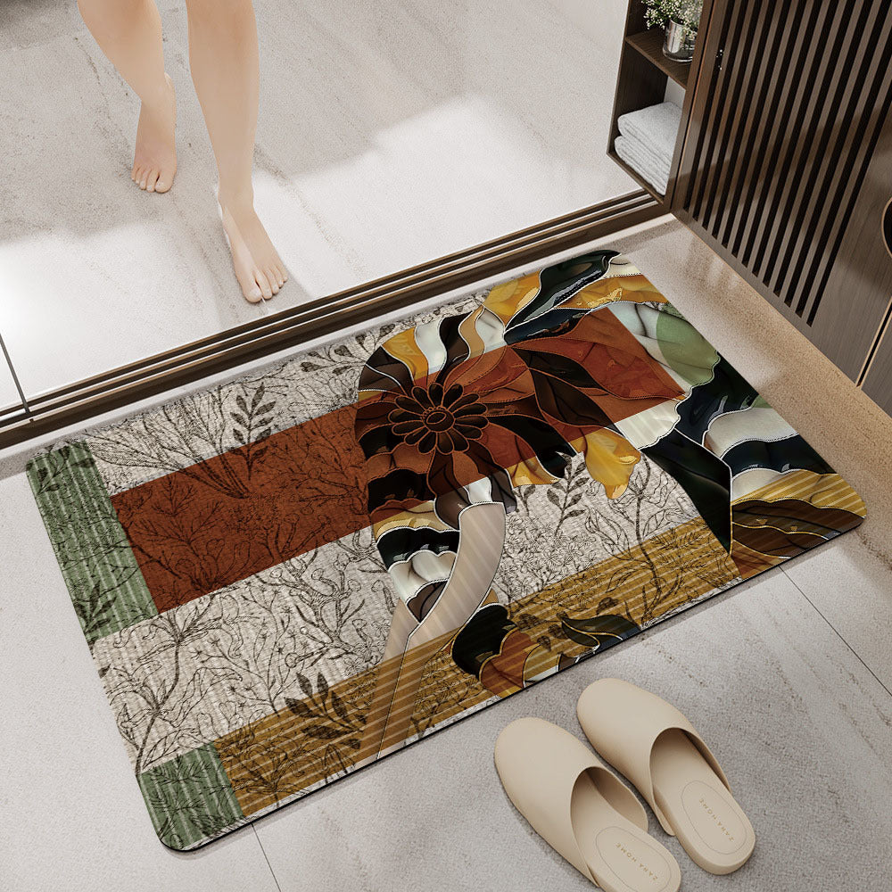 Artistic Horse-Themed Bath Mat Bowlift 1788245763
