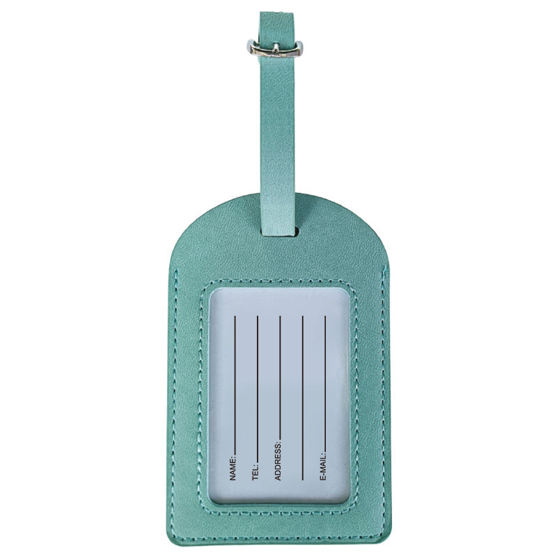 Stylish Leather Luggage Tag Bowlift