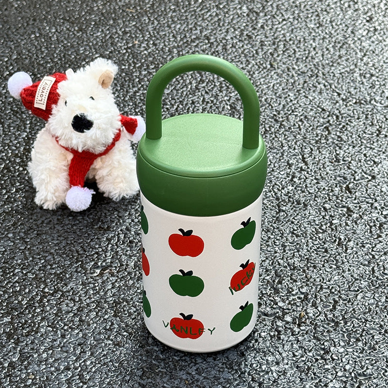Ladies' insulated drinking container with cheerful apple motif Bowlift