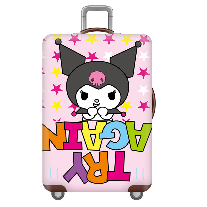 Unisex children's suitcase with reinforced hard shell, telescopic handle and Kuromi motif Bowlift
