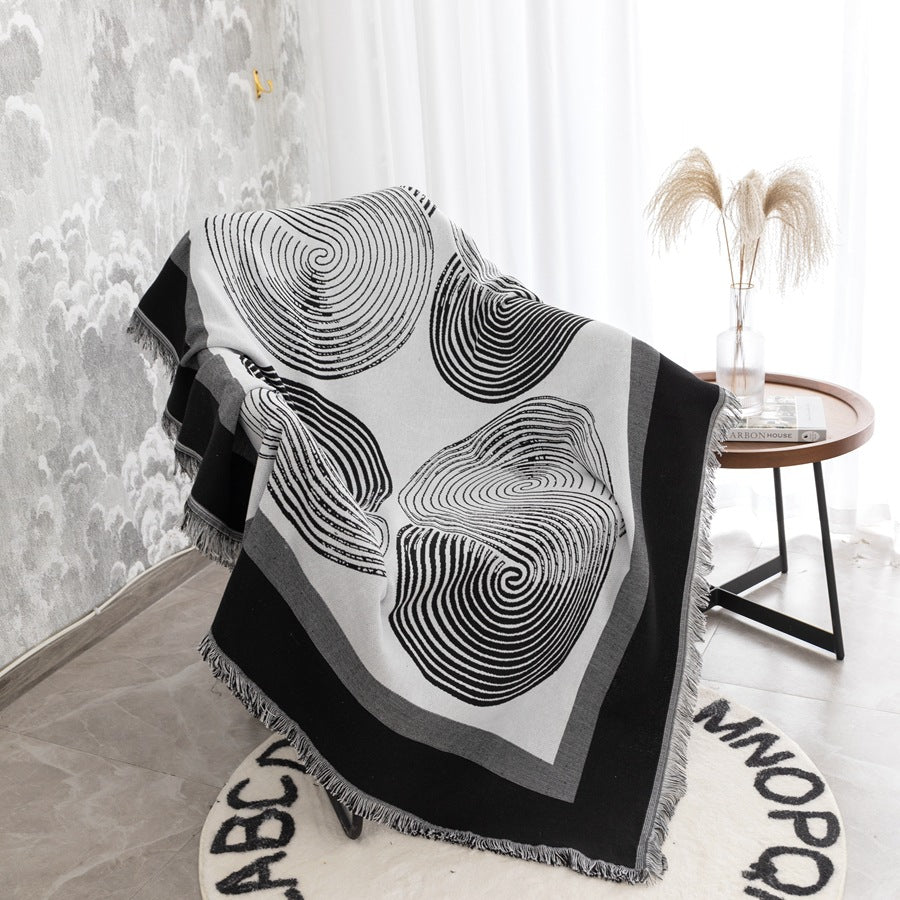 Artistic Abstract Pattern Throw Blanket
