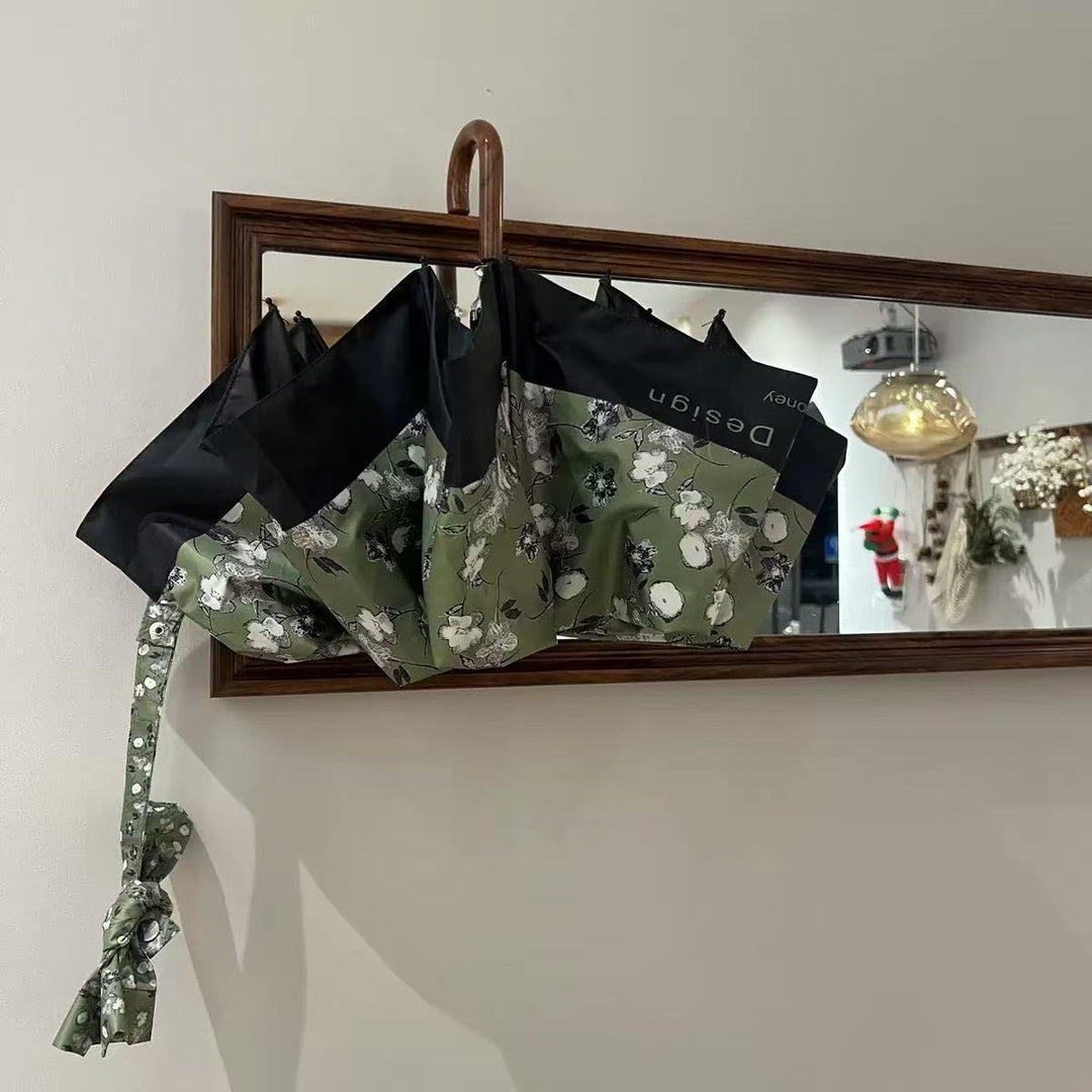 Women's folding umbrella with stylish floral design Bowlift