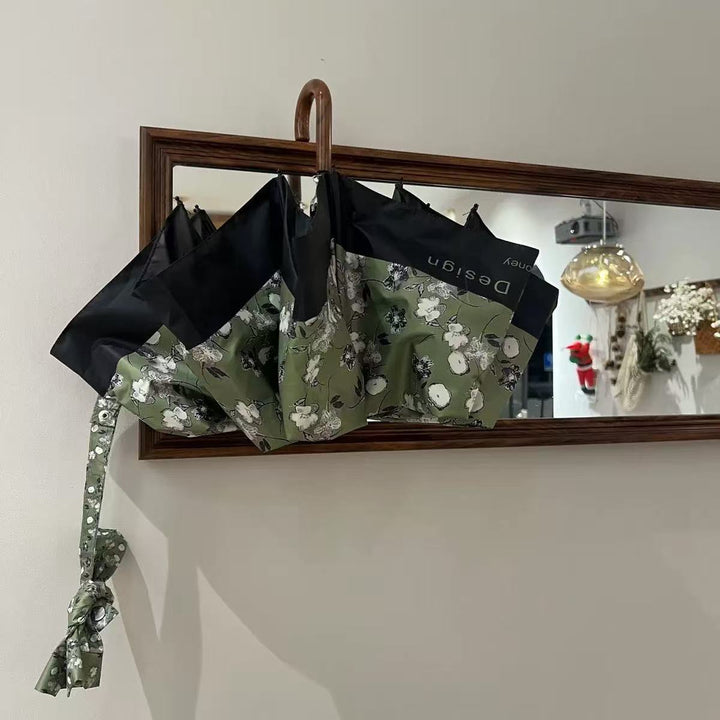 Women's folding umbrella with stylish floral design Bowlift