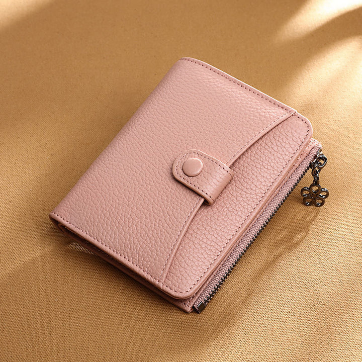 Elegant Compact Zip Around Wallet Bowlift