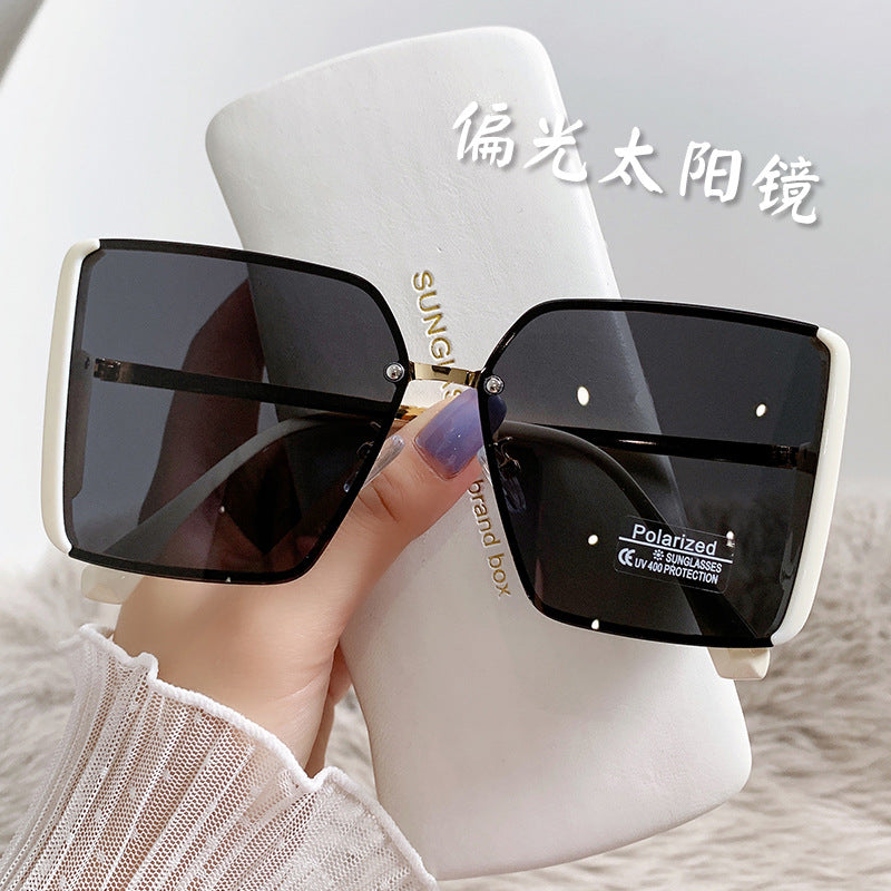 Women's oversized square sunglasses with polarized lenses Bowlift