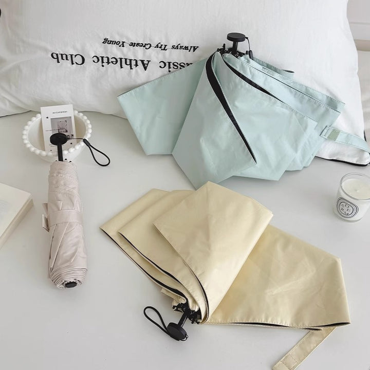 Women portable folding umbrella with wind-resistant mechanism Bowlift