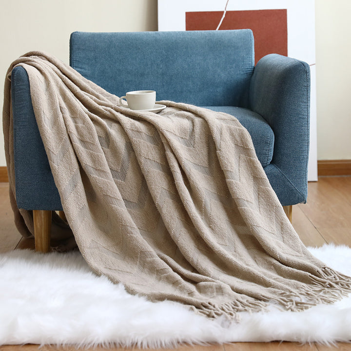 Decorative Textured Throw Blanket