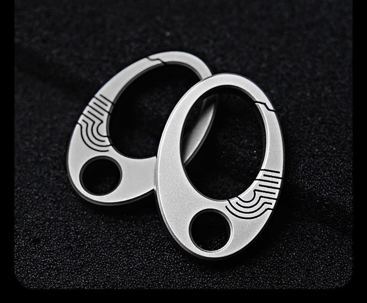 BowLift | Exquisite Mini Pure Titanium Keychain: EDC Press-Lock Charm Tool