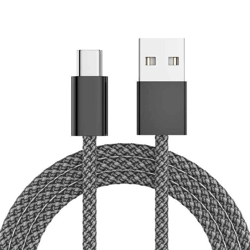 Braided USB-C to USB-A Fast-Charge Durable Nylon Cable Bowlift