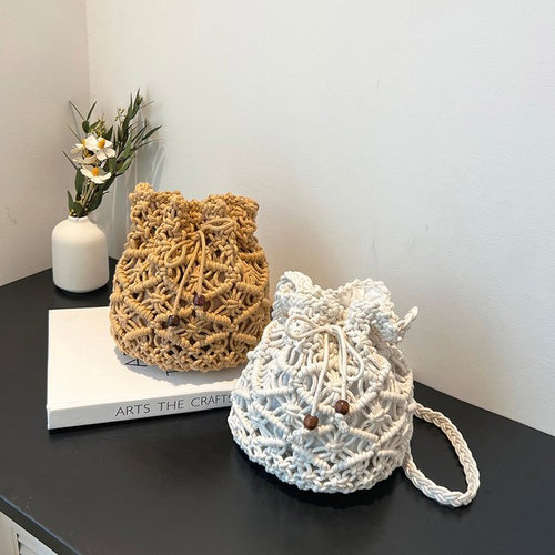 Handmade Macrame Shoulder Bag Bowlift