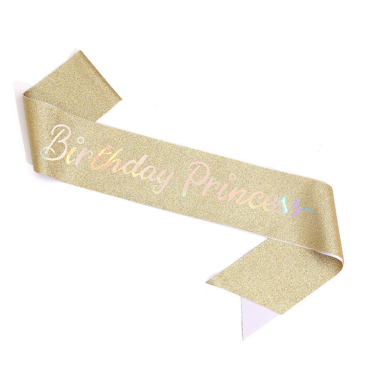 Women's Glittering Birthday Sash Bowlift