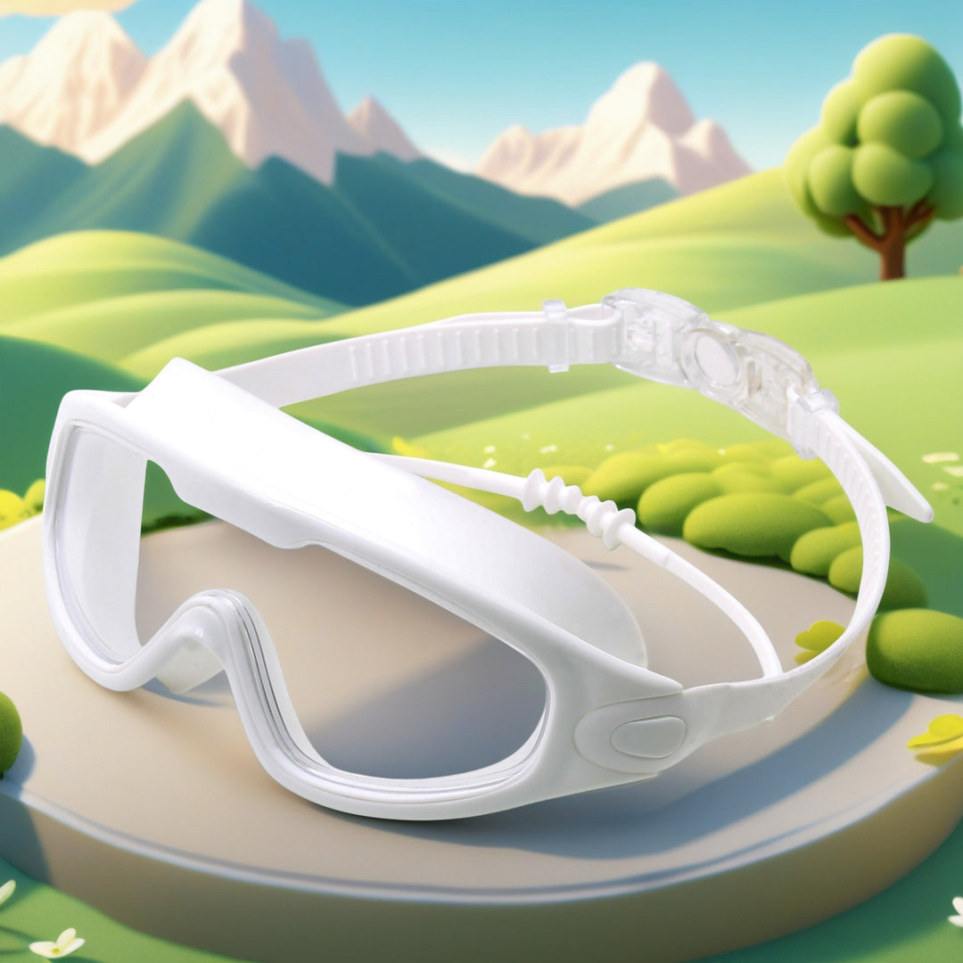 Waterproof swimming goggles with adjustable nose piece Bowlift