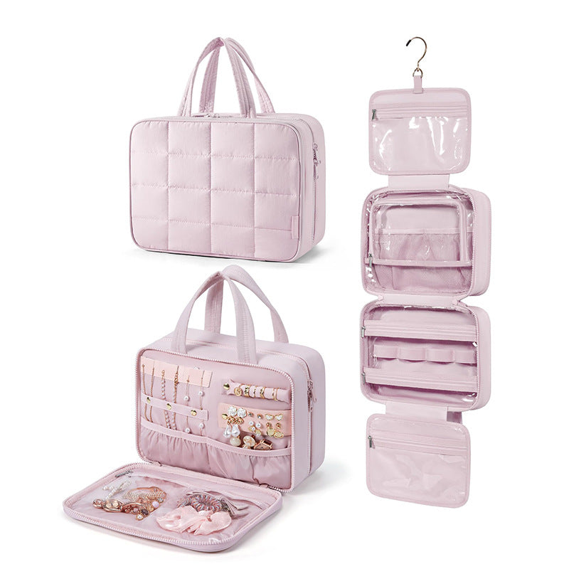 Jewelry organizer bag with multiple compartments Bowlift