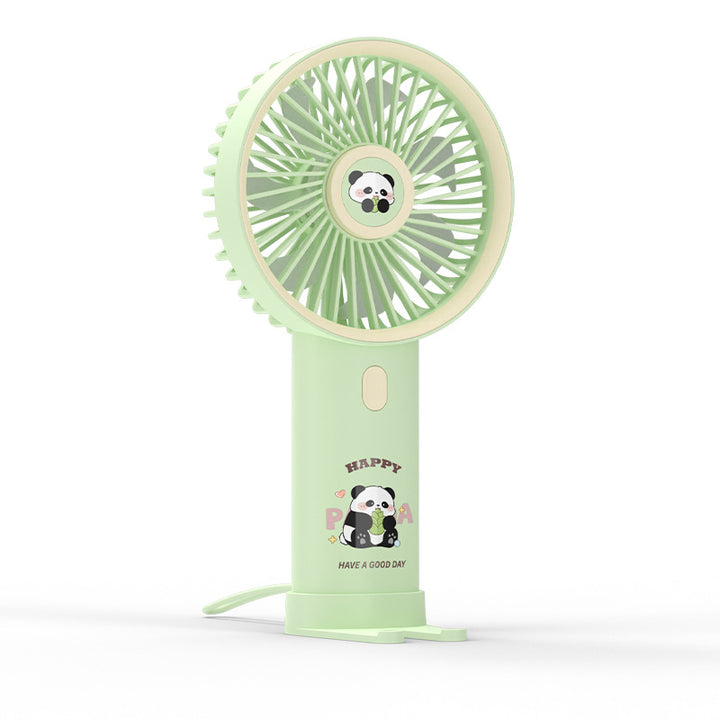 Women Portable Handheld Fan with Cute Panda Design Bowlift