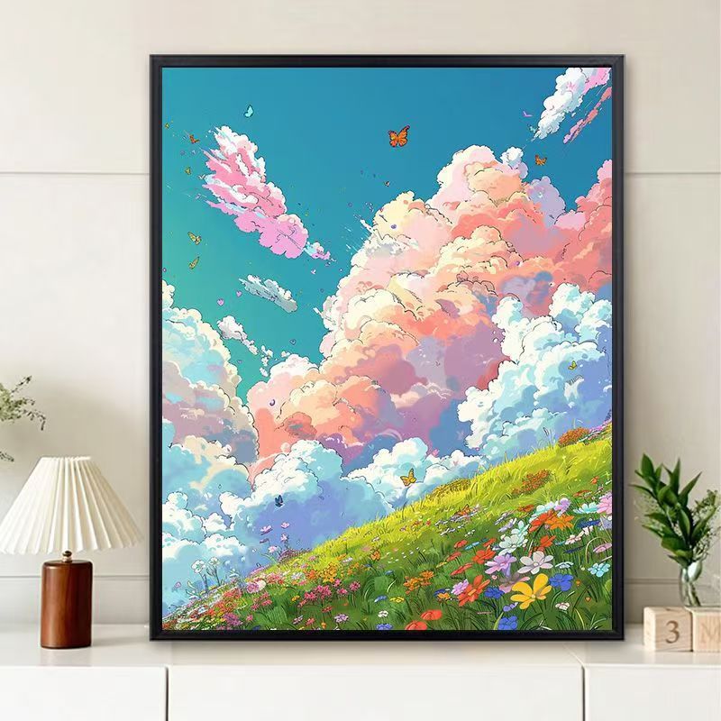 Dreamy Landscape Illustration Canvas Art Bowlift