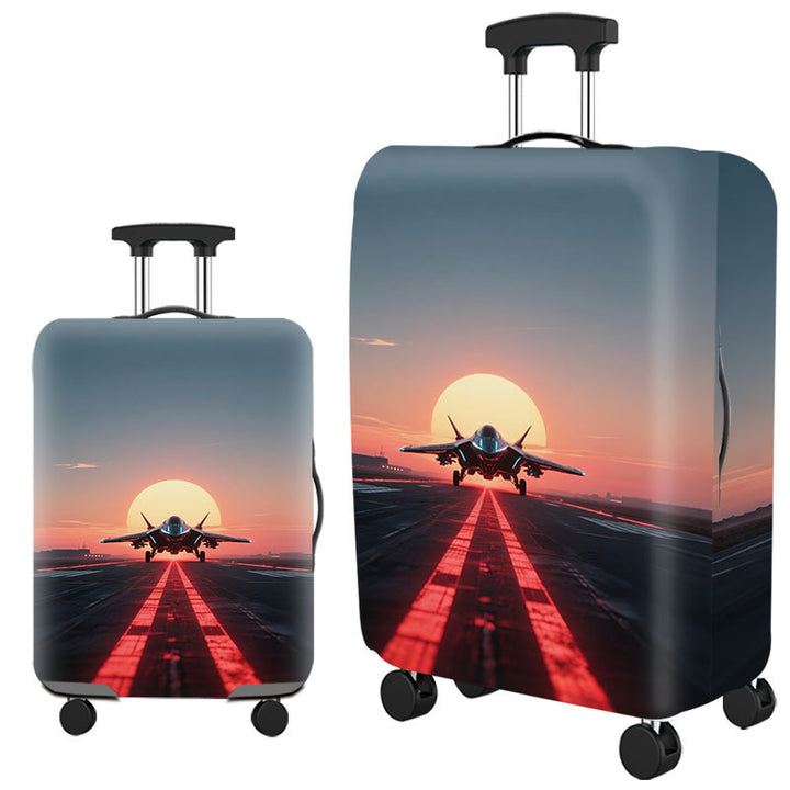 Artistic Cat-Themed Hard Shell Suitcase Bowlift