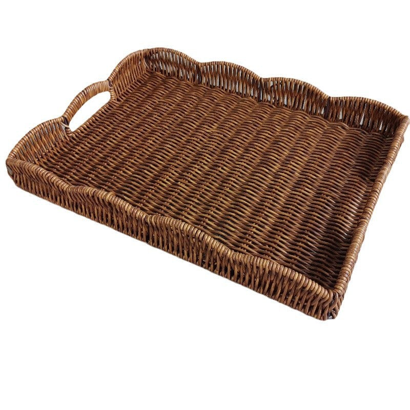 Elegant Woven Serving Tray Bowlift