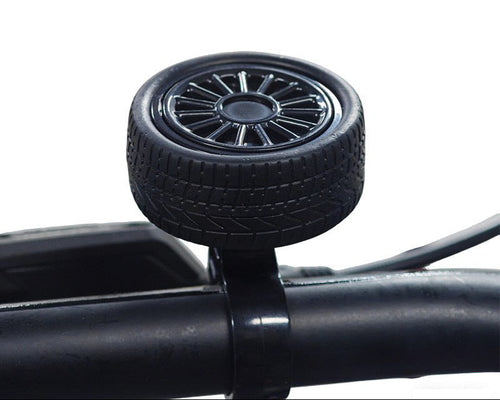 novelty wheel-shaped bicycle bell with adjustable handlebar clamp Bowlift