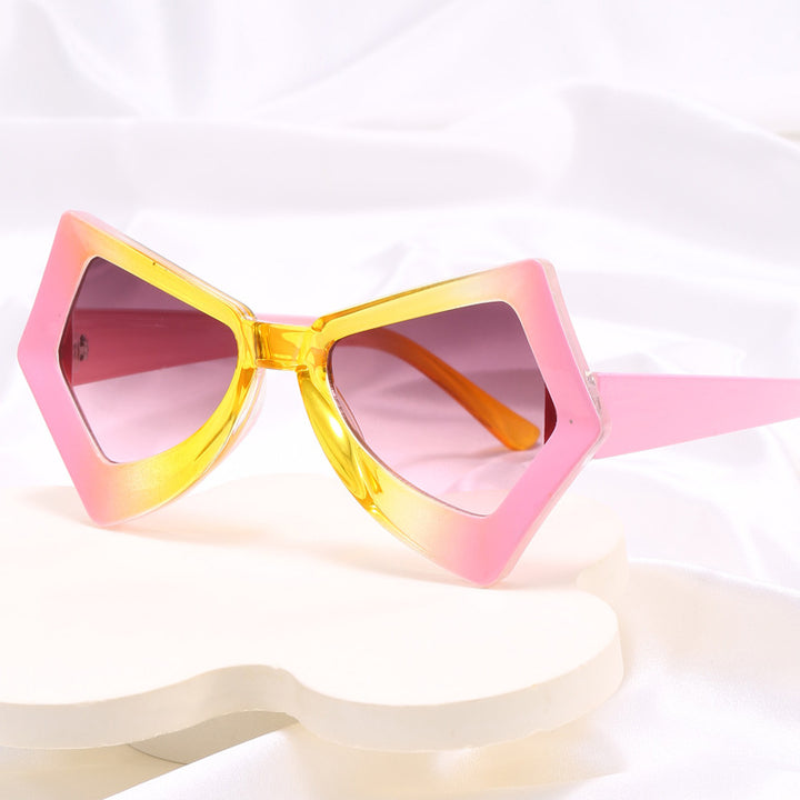 Women's polygonal sunglasses in extravagant design Bowlift