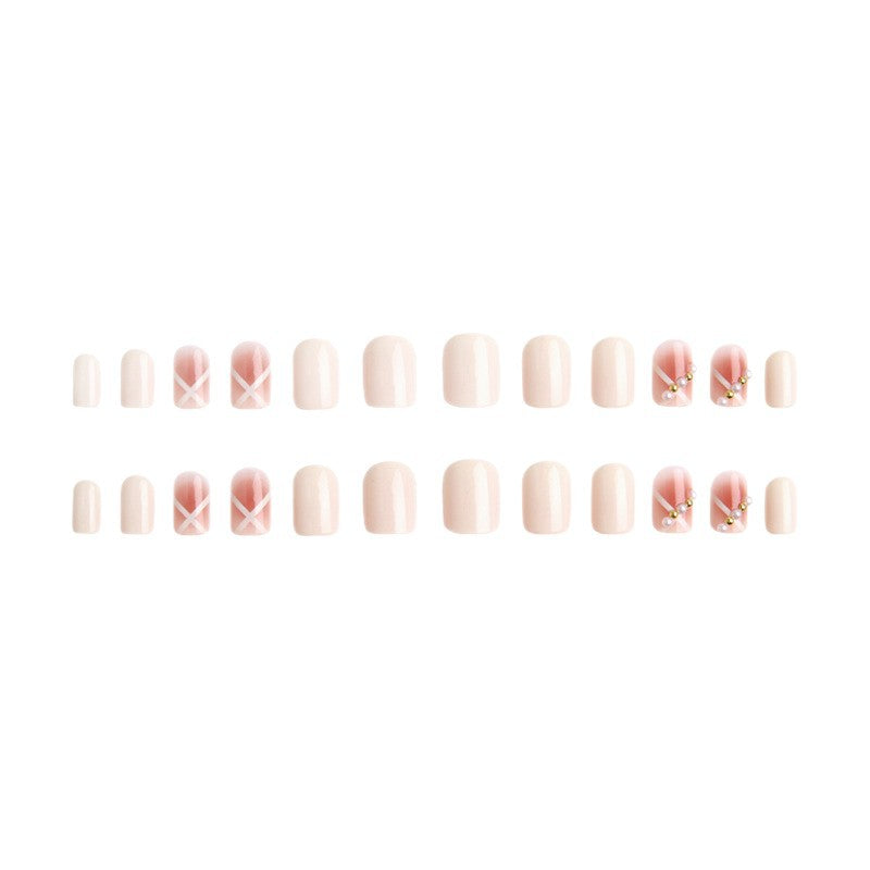 Acrylic nail set with elegant and playful design Bowlift