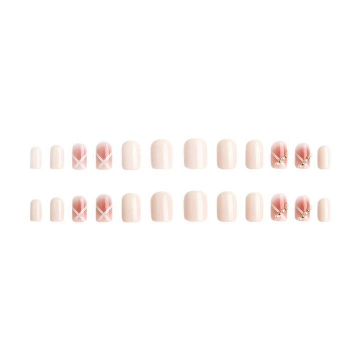 Acrylic nail set with elegant and playful design Bowlift