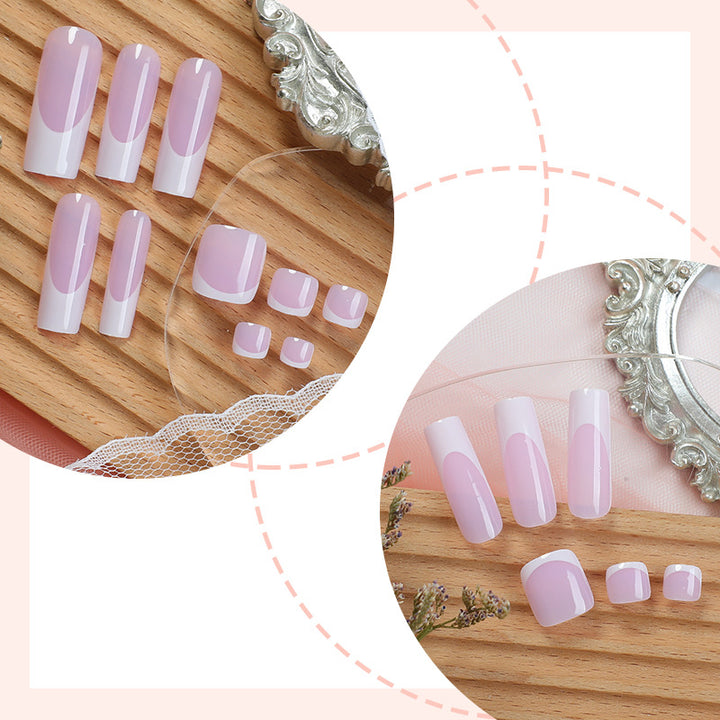 Elegant Sculpted Press-On Nail Art Set Bowlift